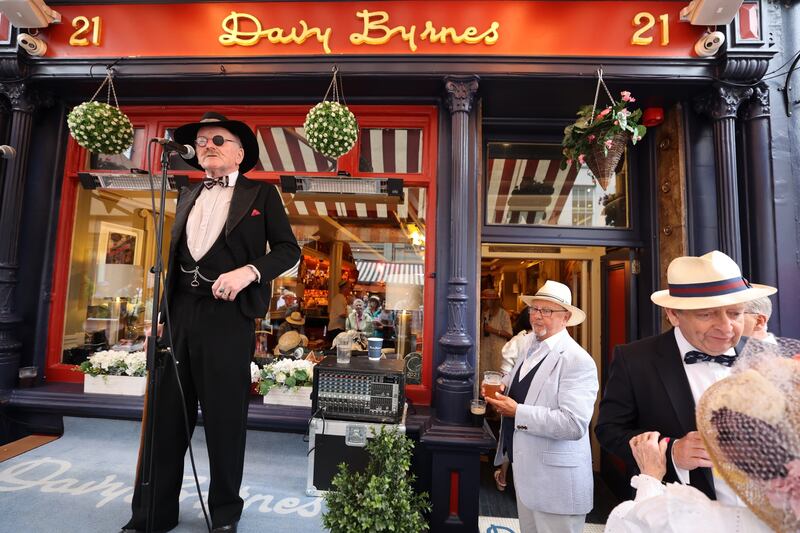 Joycean action from Davy Byrne’s pub on Dublin’s South Ann Street. Photograph Nick Bradshaw