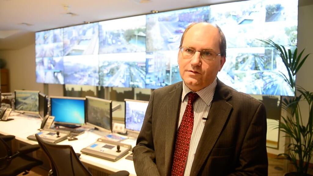 Head of Dublin City Council’s environmental and transportation department Brendan O’Brien in the traffic management centre. Photograph: Bryan O’Brien