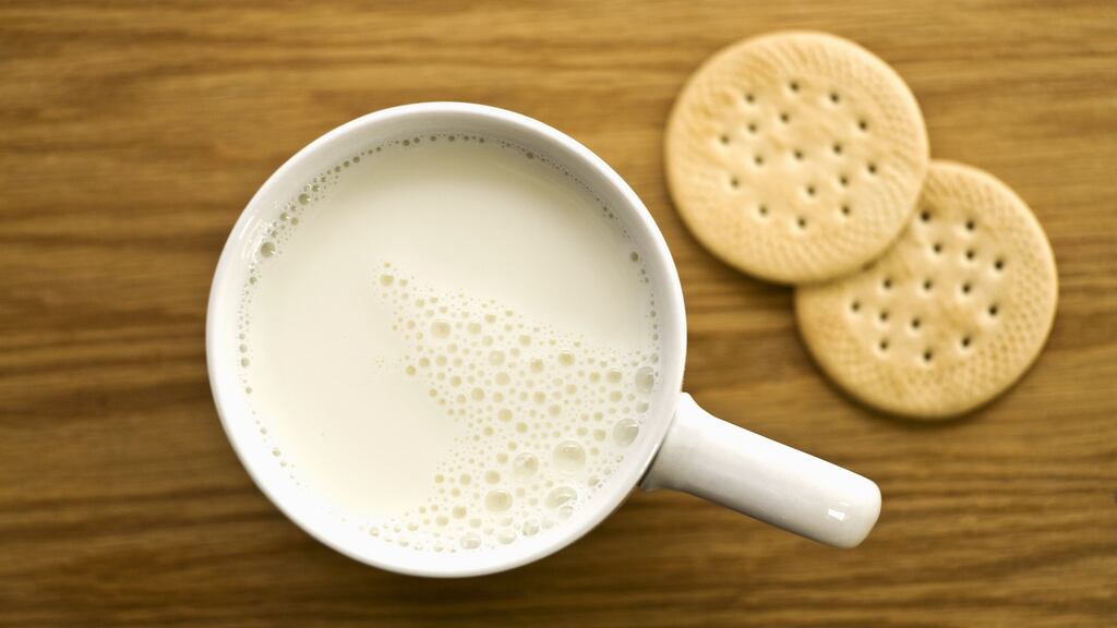 Every Saturday night, after returning from the dance hall, there’d be a glass of milk and a plate of digestive biscuits on my bedside locker. Photograph: Getty Images/iStockphoto