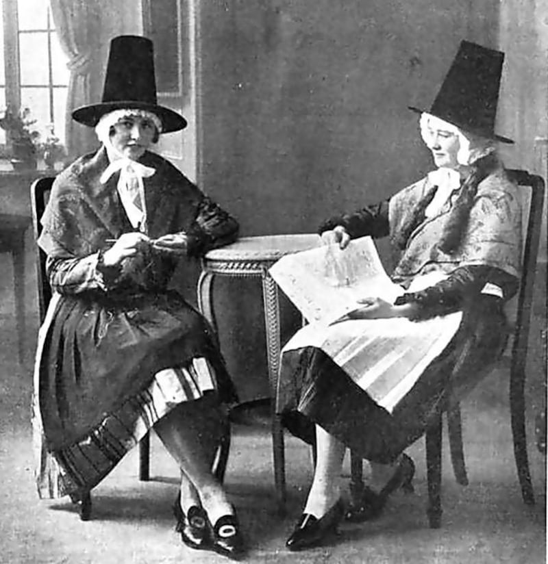 Beirt bhan de bhunadh Breatnach in Y Wladfa, 1925.
