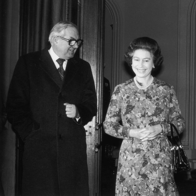 James Callaghan with Queen Elizabeth in 1977. Photograph: David Ashdown/Keystone/Getty