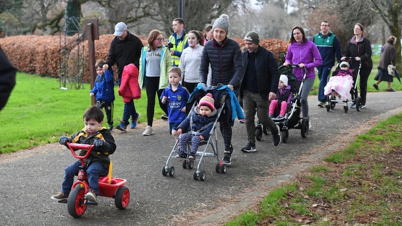 Off on the junior park run in Tralee.   Photograph: Domnick Walsh