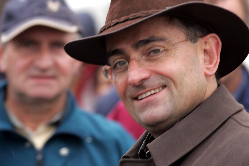 Eddie Hobbs at the 2005 National Ploughing Championships in Midleton, Co Cork, around the height of his fame. Photograph: Eric Luke
