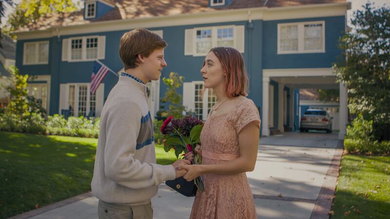 Lucas Hedges and Saoirse Ronan in Lady Bird, directed by Greta Gerwig.