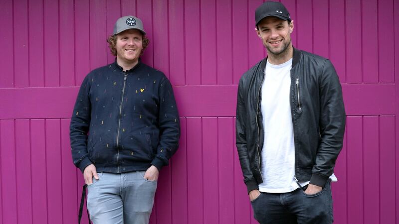 Bressie with Blizzards bandmate Dec Murphy at Camden Studios, Dublin. Photograph: Dara Mac Dónaill / The Irish Times