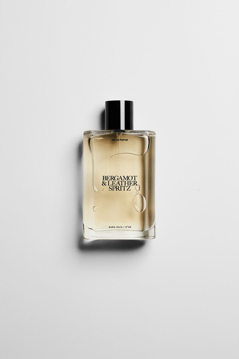Bergamot & Leather Spritz is the standout scent in the The Zara Rain by Jo Loves range