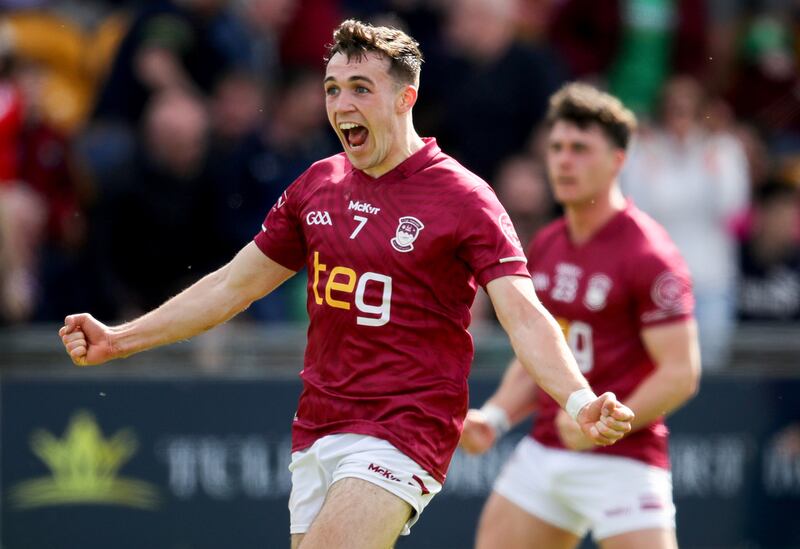Westmeath's Matthew Whittaker. Photograph: Grace Halton/Inpho