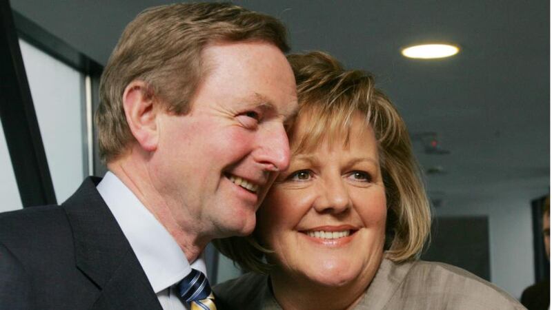 Irrepressible, sometimes uncomprehending, often underestimated: Enda Kenny, with his wife, Fionnuala. Photograph: Bryan O’Brien