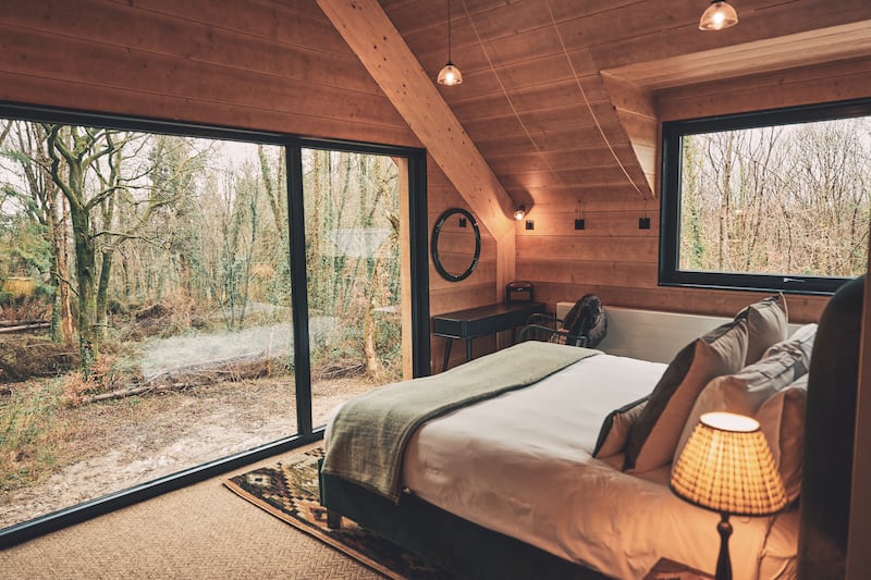 The new barn-style houses at Cabü, Co Cavan, are among a number of new cabin offerings in the Irish short breaks market