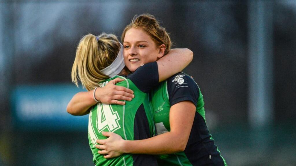 Chloe Watkins: scored in UCD’s 3-2 victoty against English club Canterbury at the EuroHockey Club Champions Cup. Photograph: Sportsfile
