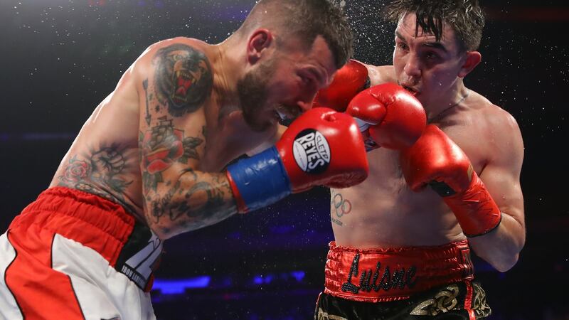 Michael Conlan in action against Ibon Larrinaga in New York last year. Photograph: Tom Hogan/Inpho