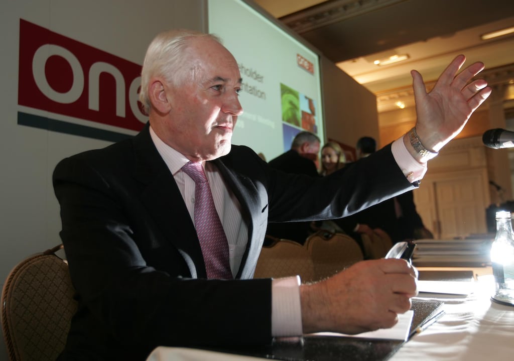 Philip Lynch at an annual meeting of One51 when he was chief executive of the group. Photograph: Eric Luke