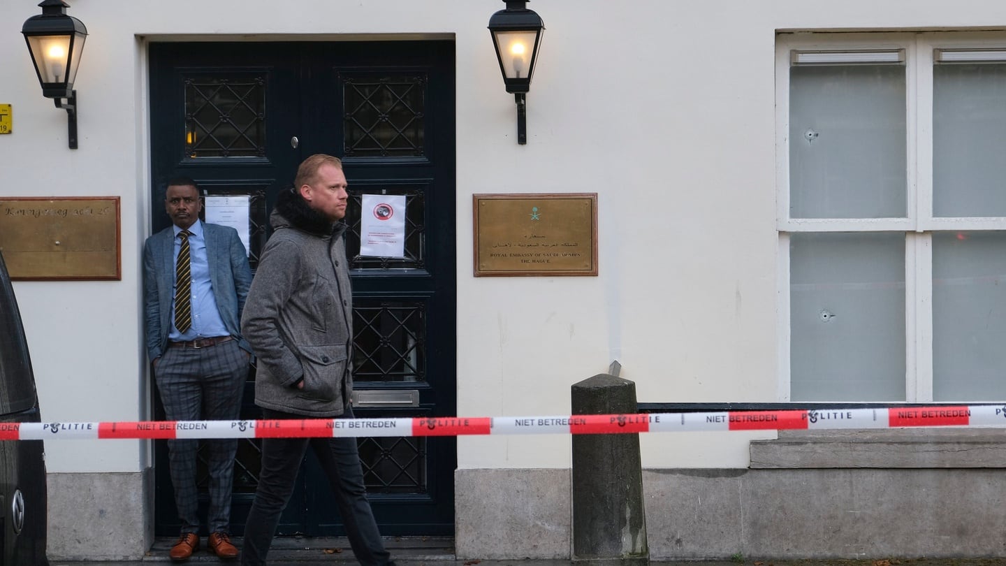 Man arrested in the Netherlands after gun attack on Saudi embassy