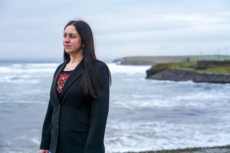 Former University lecturer Juliia Melnyk now works as the Donegal Local Development Company Community links officer. Photograph: Enda O'Dowd