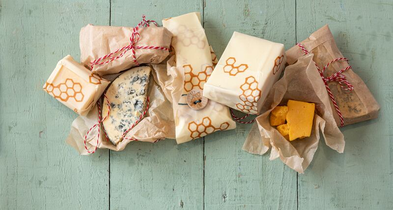 Wrap up left-over cheese using reusable Bee’s Wraps, a natural alternative to plastic. Wrap chunks of cheese and seal with the warmth of your hands, €18.99 for a set of three at SuperValu