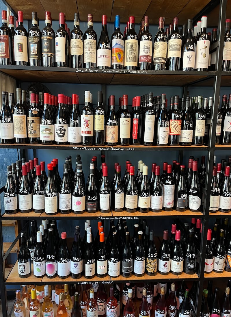 Bottles at MacCurtain Wine Cellar