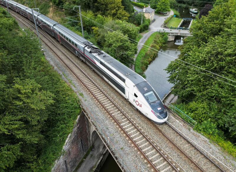 Six hours and counting on the TGV as we hit Montpellier, Narbonne and Nimes. Photograph: Damien MEYER/AFP via Getty