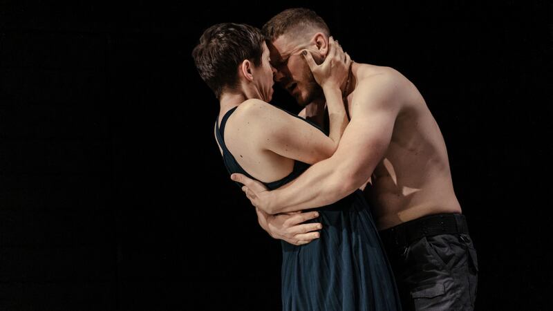 David Walmsley and Eileen Walsh as Agamemnon and Clytemnestra in Girl on an Altar. Photograph: Peter Searle