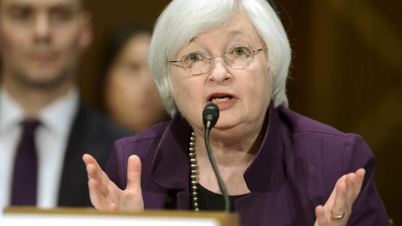 US Federal Reserve Board chair Janet Yellen delivers her semi-annual report on monetary policy before the Senate Banking and Urban Affairs Committee, on Capitol Hill in Washington. Photograph: Mike Theiler/Reuters