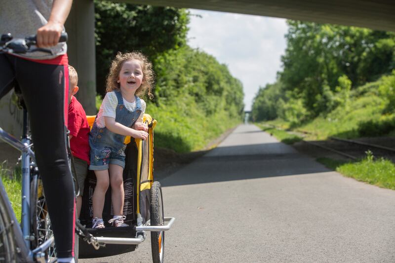 The Old Rail Trail: you can bring your own bikes or rent some in Mullingar. Photograph: Clare Keogh/Courtesy of Westmeath County Council