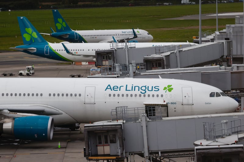 Aer Lingus owner IAG has made Dublin something of a hub airport between Europe and the US. Photograph: David Gannon/ AFP via Getty Images