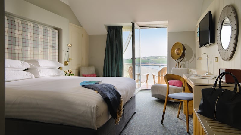 The Inchydoney Island Lodge and Spa offers beach yoga, a seawater therapy pool, surfing, whale watching, kayaking and spots to relax