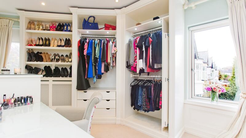 Her dressing room.