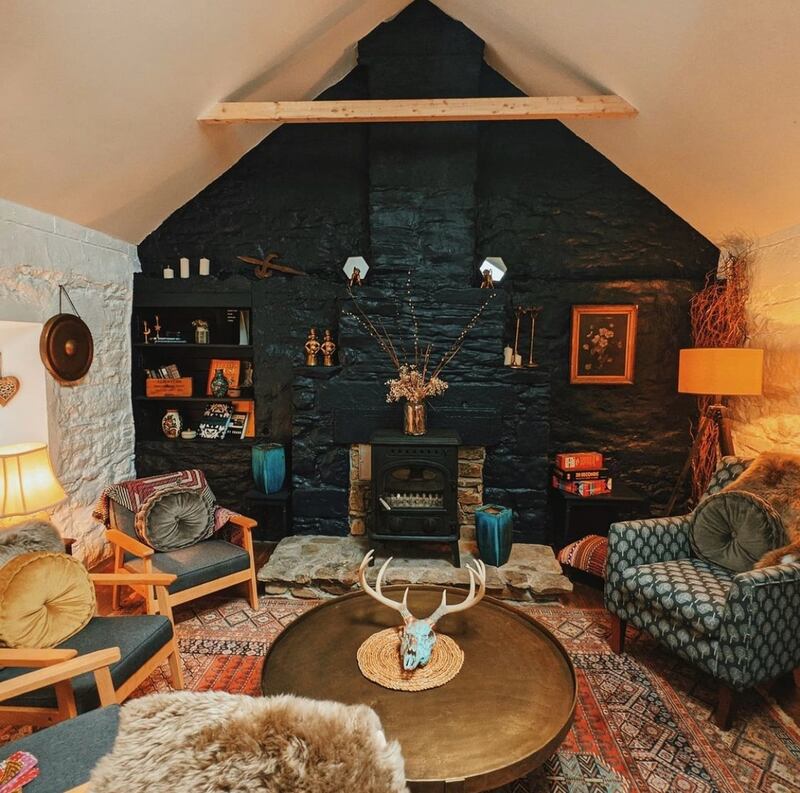 The lounge area in the old cottage
