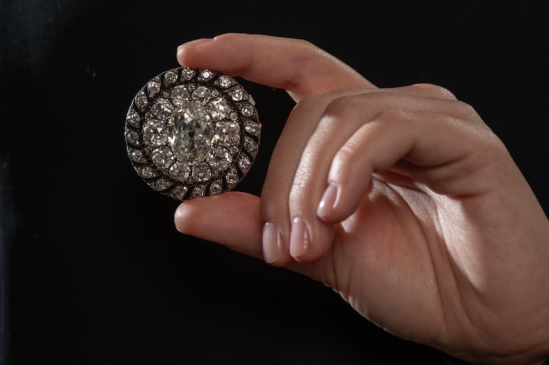 Diamond brooch once owned by Emperor Napoleon I circa 1810. Photograph: Robert Hradil/Getty