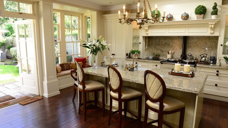 Period style in Tahnee Morgan’s kitchen. Photograph: Dara Mac Donaill