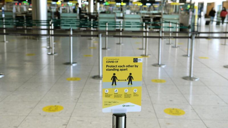 Dublin Airport: A Covid-19 resurgence in Europe would back us into an unimaginable place.  Photograph: Dara Mac Donaill