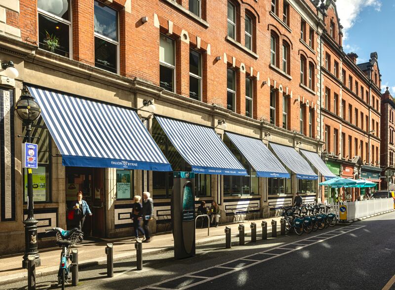 Fallon & Byrne's distinctive exterior in the streetscape