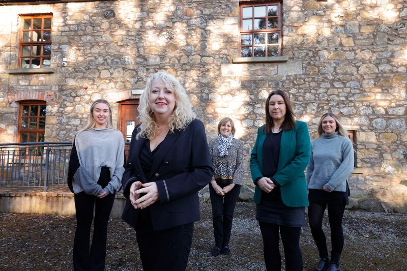 Rose Tierney of Tierney Tax with her staff, Emma Mohan, Ann Marie Connolly, Elaine Corey and Aoife Mayclim at the firm's office in the Republic. Photograph: Alan Betson 
