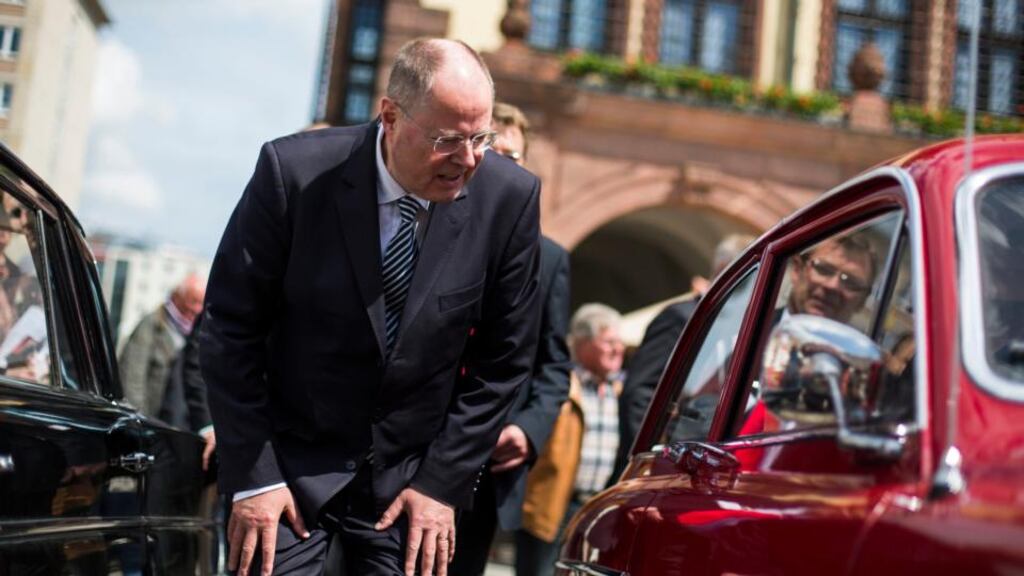 The top-candidate of the Social Democratic Party (SPD) in this year’s German general election, Peer Steinbrueck. Photograph: Reuters