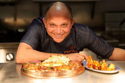 Chef Sateesh Sayana, owner of Ruchii Indian restaurant at 9 George’s Ave, Blackrock. Photograph: Alan Betson
