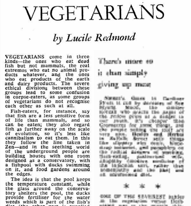 ‘The likelihood seems to be that Westerners will be eating a diet which is much less meaty in the future...The farmers, meanwhile, will eat their hearts out’