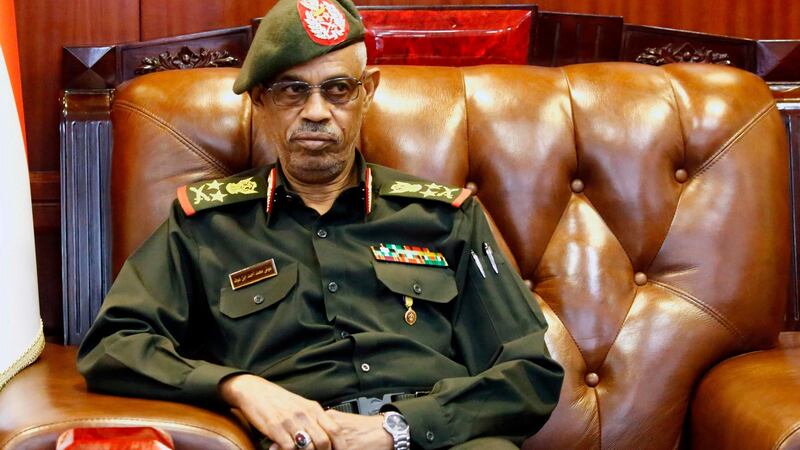 Ahmed Awad Ibn Ouf in Khartoum who stepped down on Friday. Photograph: AFP
