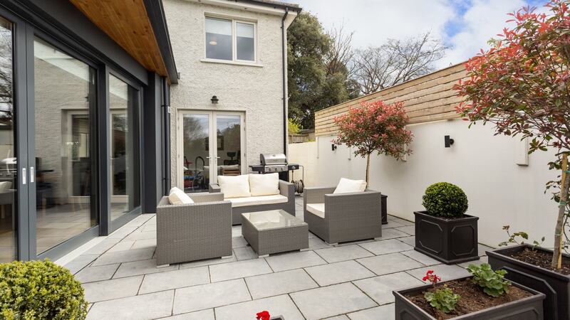 The terrace.