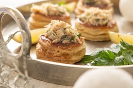 Mark Moriarty’s Christmas starter recipes: vol au vents with crab and garlic butter