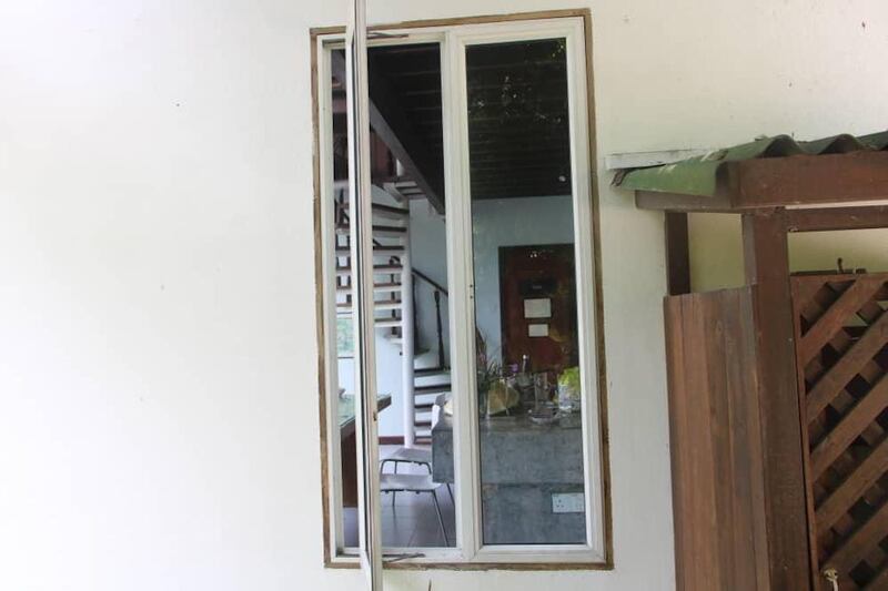 The open window at the Dusan resort. Photograph: Malaysian Police