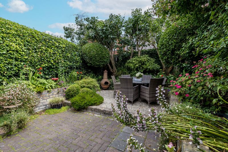 Garden seating area