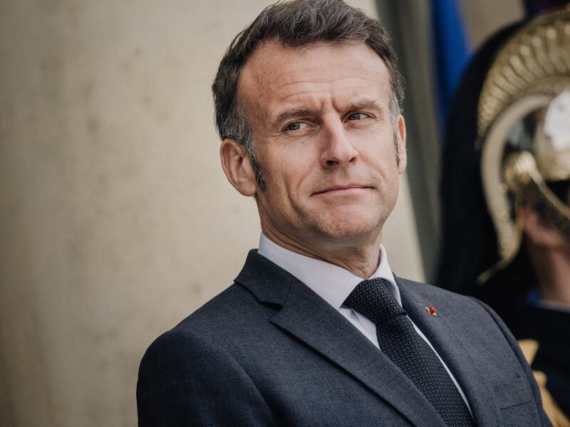 Emmanuel Macron. Photograph: Bastien Ohier / Hans Lucas / AFP via Getty Images