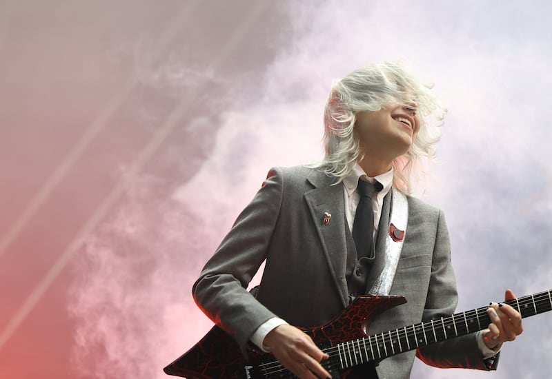 Phoebe Bridgers of Boygenius performing at Royal Hospital Kilmainham, Dublin.  Photograph: Nick Bradshaw