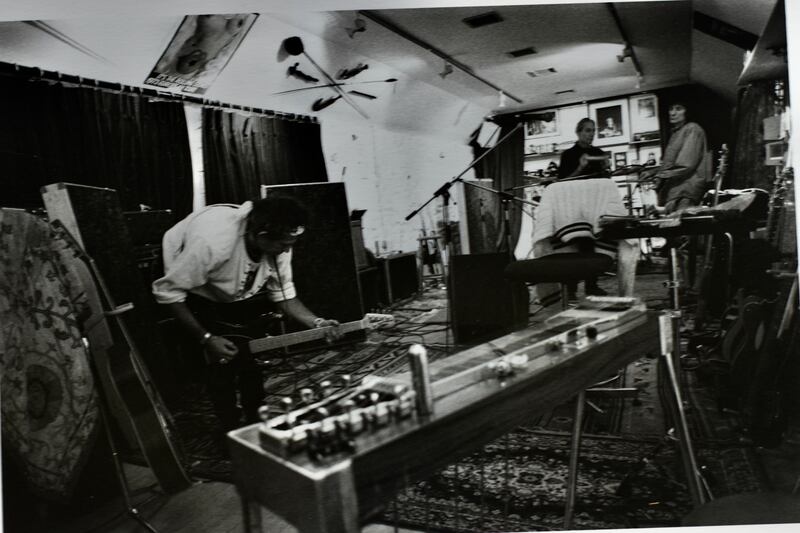 Keith Richards during the Voodoo Lounge sessions. Photograph: Lize McCarron