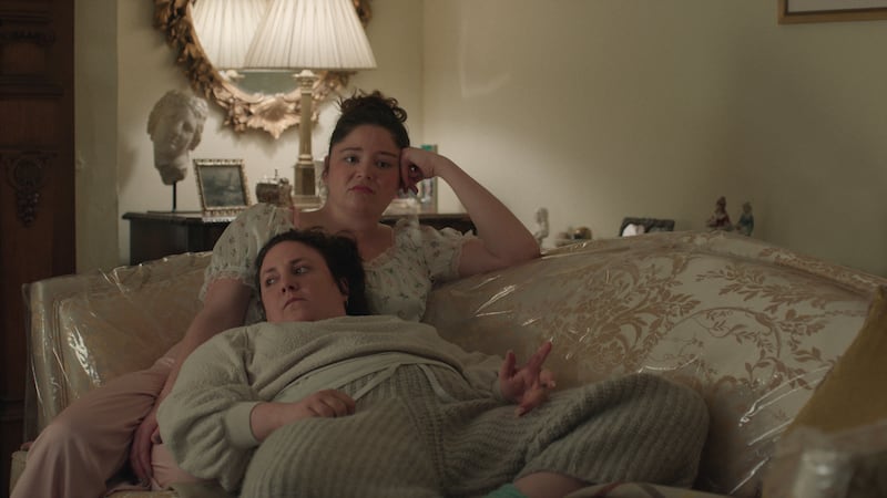 Too Much: Megan Stalter as Jessica and Lena Dunham as Nora. Photograph: Ana Blumenkron/Netflix