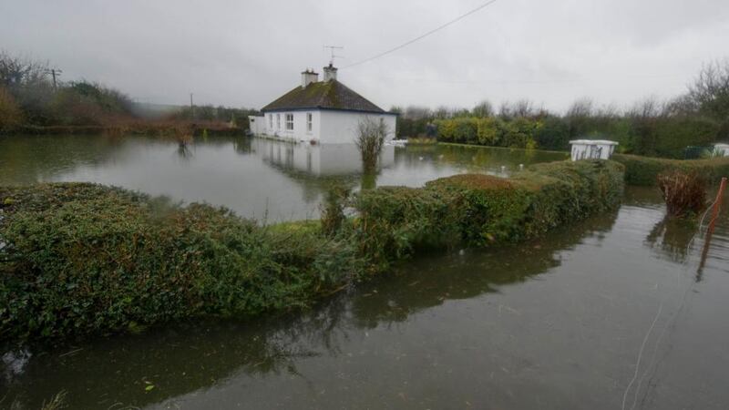 Catherine Quirke’s flooded home near Rathcormac, Co Cork, which she has been forced to abandon. Photograph:  Michael Mac Sweeney/Provision