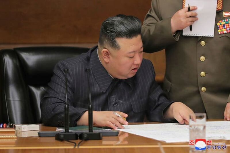 North Korean leader Kim Jong-un. Photograph: AP