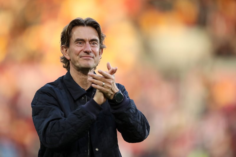 Former Brentford manager Thomas Frank, who took over at Tottenham recently. Photograph: Rhianna Chadwick/PA Wire
