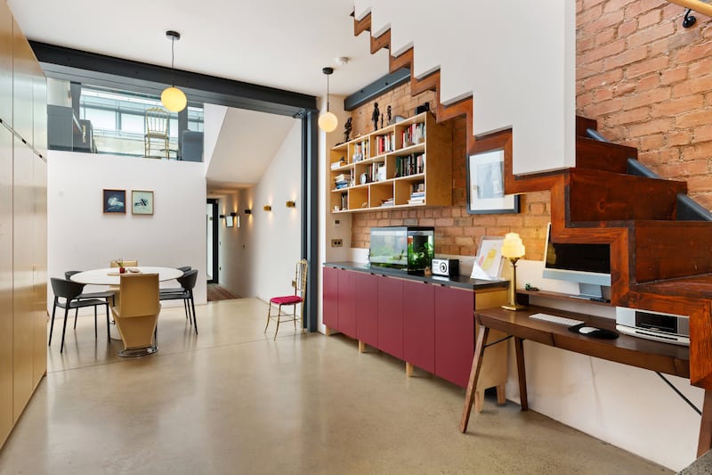 Understairs work-from-home area. Photograph: Viv van der Holst
