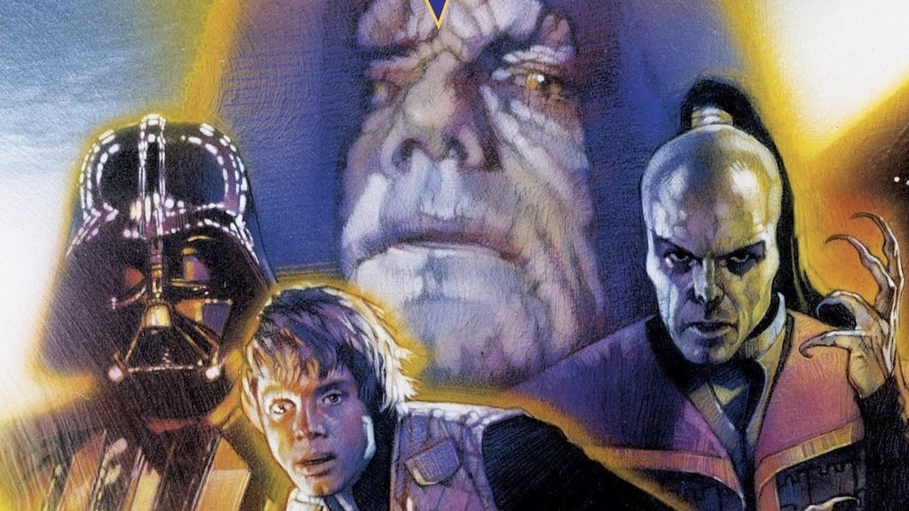 A detail of the cover of Shadows of the Empire, by Steve Perry